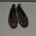 Mesh Ballet Flats Shoes for Women Round Toe Slip on Ballerina Casual Work Flats Low Heel Comfortable Soft (7.5, Leopard)