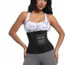 Women's Waist Trainer Corset, Tummy Control Shapewear Belt for Workout, Black (Medium)