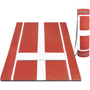Softball Pitching Mat, 10' X 3' Baseball Hitting Mat, Anti-Slip Anti-Fade Pitch Practice Mat, Softball Pitching Mound for Outdoor/Indoor