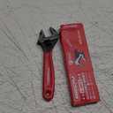 SEDY 6" Adjustable Wrench Pipe Spanner: Wide Jaw Black Oxide Wrench With Cushion Grip, Laser Marked Metric & SAE Scales, CR-V Steel, for Professionals