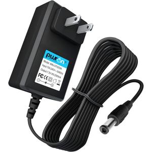 (6.6FT Cable) 7.5V 2A AC DC Adapter Compatible with for 400mA 500mA 800mA 1000mA DC Adapter Power Supply 5.5mm*2.1mm/2.5mm with Positive Center