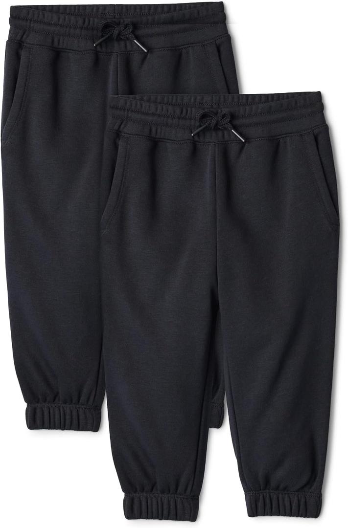 Amazon Essentials Unisex Kids and Toddlers' Cotton Joggers, Pack of 2
