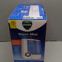 Vicks Warm Mist Humidifier FilterFree 1Gal Tank, Auto ShutOff, Night Light, VapoPad and VapoSteam Compatible (White)