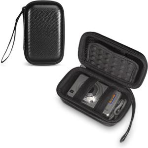Digital Camera Carrying Case for Kodak PixPro FZ55/FZ53/FZ45/FZ43/C1, Shockproof and Water-Resistant, Portable Protective Case for Outdoor Use, Fits Camera, Batteries, Cable, Memory Card, 130*80*50mm