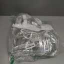 MAY TREE Clear Bag for Stadium Events 12612 Clear Tote Lunch Bag with Reinforced Straps for Work, Sporting Events and Gym, White
