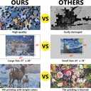 Christmas Puzzles 500 Piece, Christmas Night in Winter 500 Piece Puzzles, Jigsaw Puzzle for Adults Challenging Perfect for Holiday 27x 20inch