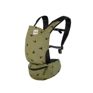 Baby Tula Lite Compact Baby Carrier, Ultra Compact and Lightweight, Travel, Convenient Carry Pouch, Ergonomic and Multiple Posisitions for 12-30 pounds, Soar