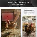 Smart Chicken Heater Brooder, 140W Radiant Heat Panel with Adjustable Temp, Chicken Coop Heater for Winter, Quiet & Light-Free Design, ETL/UL Certified Safe, Suitable for Pets and Animals