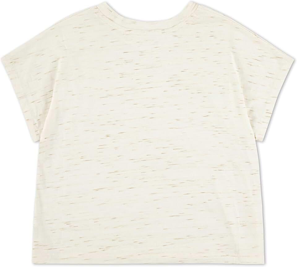 Hurley Girls Soft Knit Basic T-Shirt, Pale Ivory 3T
