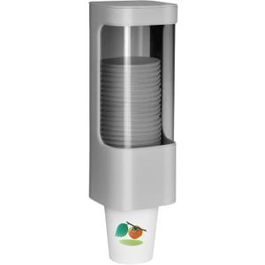 Cup Dispenser Wall Mounted Bathroom Cup Holder, 3oz-5oz Disposable Paper Cup Plastic Cup Dispenser, Water Cooler Dispenser Cup Holder with Paste Plate for Home Office Hospital Gym