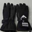 Hikenture Snow Gloves for Men&Women, 3M Thinsulate Waterproof Skiing Gloves with Pocket and Touchscreen Functionality (X-Large, Black)