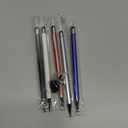 Bopomofo Stylus (5 Pcs), 2-in-1 Stylus Pen for Touch Screen, High Precision and Sensitivity, Suitable for iPhone/ipad/Android Tablets, Compatible with Touch Screens (Black/White/Blue/Rose Gold/Silver)