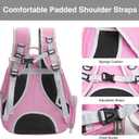 Vivicreate Large Cat Backpack Carrier for Travel and Hiking Transparent Pet Bubble Backpack for Cats up to 20lbs with Ventilation and Padded Straps Mochila (Pink)