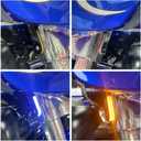 Plug and Play LED Flush Fork Turn Signals DRL Day Running Light For Harley Touring Road King Special FLHRXS FLHR CVO FLHRSE 2014-2024 (Black)