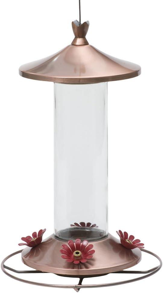 Perky-Pet 710B Elegant Glass Hummingbird Feeder, Copper