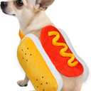 Dog Halloween Costumes Funny Pet Dogs Hot Dog Costume for X-Small Small Medium Dogs Cats Pets (Small)