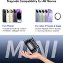 Magnetic Car Phone Mount for iPhone 16/15 Pro Max/Samsung S24 - Ultra-Strong Vacuum Suction, No Residue, 360 Adjustable, Universal Fit Tesla/Toyota/Honda (Windshield)