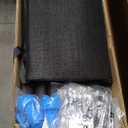 15FT Trampoline Enclosure Net with Universal Trampoline Replacement Enclosure Poles and Hardware