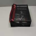 ROSYLINE Under Desk & Desktop Drawer Organizer - 2-Tier Metal Slide Out Drawers Organizer, Storage for Home Office Desk (Black)