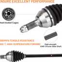Rear CV Axle Shaft with Bearing for Can-Am Maverick X3 urbo/Turbo R/MAX/MAX Turbo(Non XMR/XRS) 2017-2022, Maverick X3 Turbo XMR/XRC/Max Turbo R (STD, XDS) 2018-2021, 705502154, 293350129