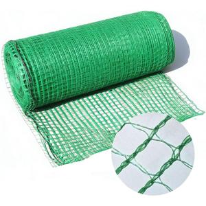 JUNFLYING Deer Fence Netting 4 x 65 FT, Plastic Mesh Garden Fence Netting with Reinforced Edge, Reusable Temporary Garden Fence for Plant & Vegetable Protection (Green)