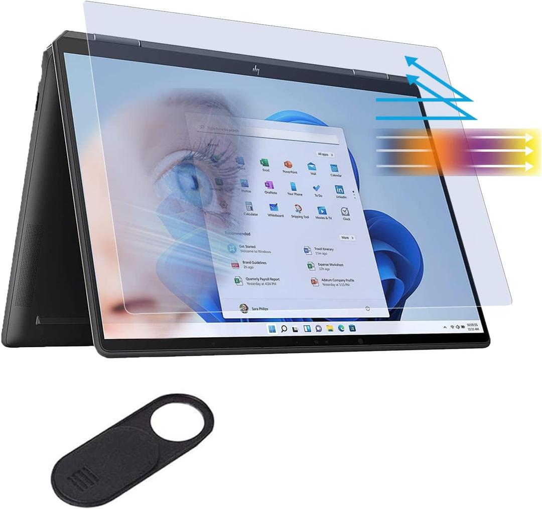Anti-Blue Light Glare Screen Protector for HP OmniBook 5 16/ Envy 16/OmniBook 7 Flip 16/Pavilion 16/Spectre x360 16/ZBook 16/ZBook 16 G11-G9/HP EliteBook 860 865 665 660 460 465 (G11-G9)16 inch Laptop