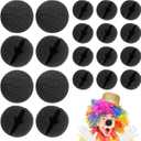 STOBAZA 20pcs Black Clown Noses - 2 Inch Soft Sponge Foam Circus Noses Bulk for Carnival Halloween Costume, Cosplay, Masquerade Party, Magi Show & Carnival Photo Props (Black) (5.00X5.00X5.00CM)