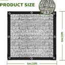 Shade Cloth-80% Aluminum Sunblock Neting,Durable Mesh Tarp with Grommets,Shade Cloth for Garden,Car, Outdoor Pergola,Greenhouse,Chicken Coop and Dog Kennel(Silver)