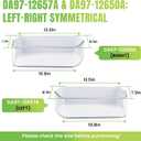 AMI PARTS DA97-12650A(RIGHT) & DA97-12657A(LEFT) Refrigerator Door Shelf | Fit for Refrigerator Parts RF260BEAESR RF261BEAESR RF261BEAESP RF260BEAEWW with 2 Egg Trays