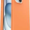 OtterBox iPhone 15, iPhone 14, and iPhone 13 (ONLY) Symmetry Series+ Case - Orange, Snaps to MagSafe, Ultra-Sleek, Raised Edges Protect Camera & Screen - Non-Retail Packaging