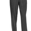 Mens Dress Pants Flat Front - Machine Washable Casual Pants Comfortable for Everyday Wear - Versatile Suit Pant for Work (40W x 30L, Charcoal)