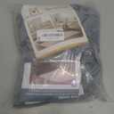 H.VERSAILTEX Stretch Velvet 2 Piece T Cushion Sofa Slipcovers - Individually Fitting Cushion Covers for 2 Couch Seat Cushions - Stay in Place (Stone Blue)