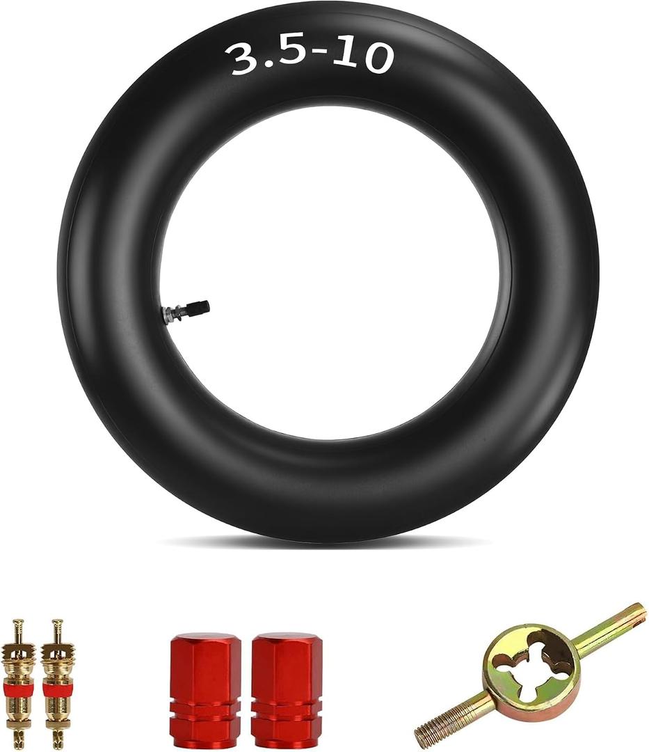 3.50-10 3.50 X 10 10" Inner Tube Wheel Tire Straight Mouthed Valve fit for Moped Motorcycle Scooters Pit Dirt Bike