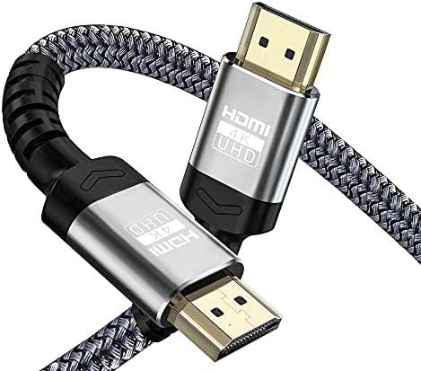 Soonsoonic 4K HDMI Cables 4Ft | 18Gbps Ultra High Speed HDMI 2.0 Cable & 4K@60Hz HDR ARC HDCP2.2 Ethernet-Braided HDMI Cord | for UHD TV Monitor Laptop Xbox PS4/PS5 ect (0.9m)