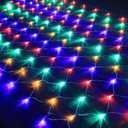HeKation Christmas Net Lights Outdoor, 200 Led Christmas Bush Lights with 8 Modes, 6.6ft x 9.8ft, Timer, Connectable, Waterproof (Color)