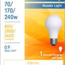 GE Incandescent 240W Soft White A21 3-Way Bulb 1 Pack