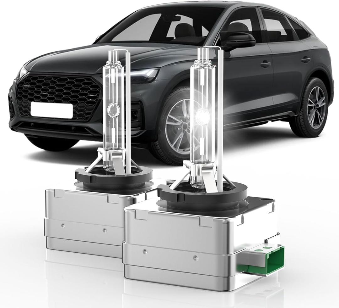Fit for Audi A4 S4 A3 A5 S5 A6 A7 A8 Q5 Q7 Allroad Quattro D3S HID Xenon Headlight Bulbs, 350% Brightness, Low Beam Light Bulb, 6000K Cool Bright White, Plug-N-Play, Pack of 2