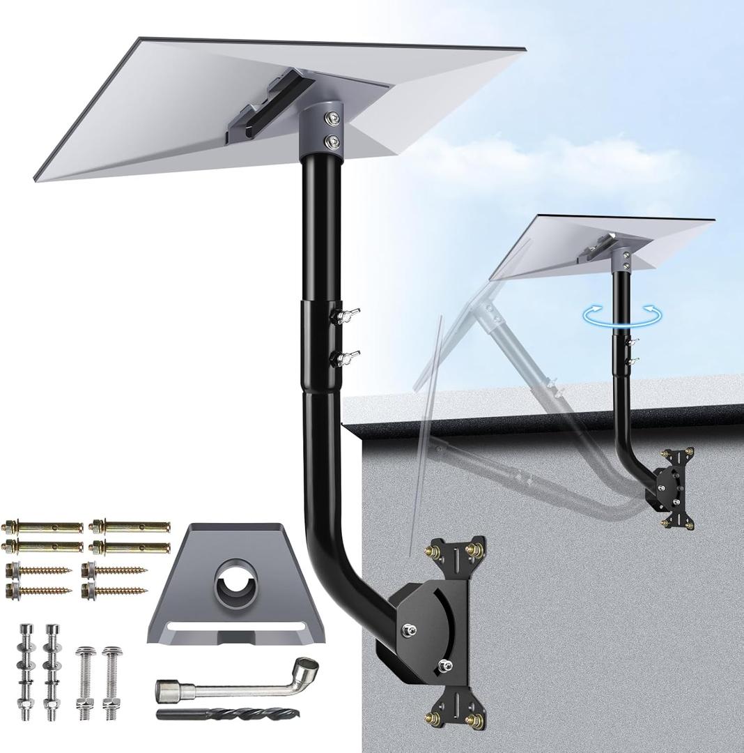 Gen 3 Starlink Mount, Adjustable Starlink Gen 3 Mount, Starlink Mounting Kit for V3 Starlink Standard Dish-Include Starlink Gen 3 Pipe Adapter