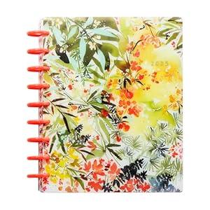 Happy Planner Disc-Bound 12-Month Planner, Jan-Dec 2025 Daily Planner, Horizontal Layout, Classic Size, Serene Garden, 72 Pages, 12 Dividers, 2 Sticker Sheets, 7" x 9 3/ 4"