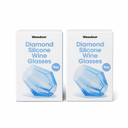 Wine2Go Diamond Silicone Wine Glasses 9oz Pack of 2
