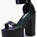 OCHENTA Womens Fashion Platform Sandals Chunky Heels Lug Sole Block High Heel Comfortable Sexy Heels 36