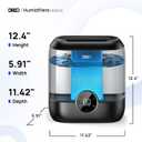 DREO Smart Humidifiers for Bedroom, 6L Top Fill Supersized Cool Mist Humidifier for Large Room, 60 Hour Runtime, Quiet Ultrasonic Humidifier for Plants, Indoor, Home, Night Light, Black