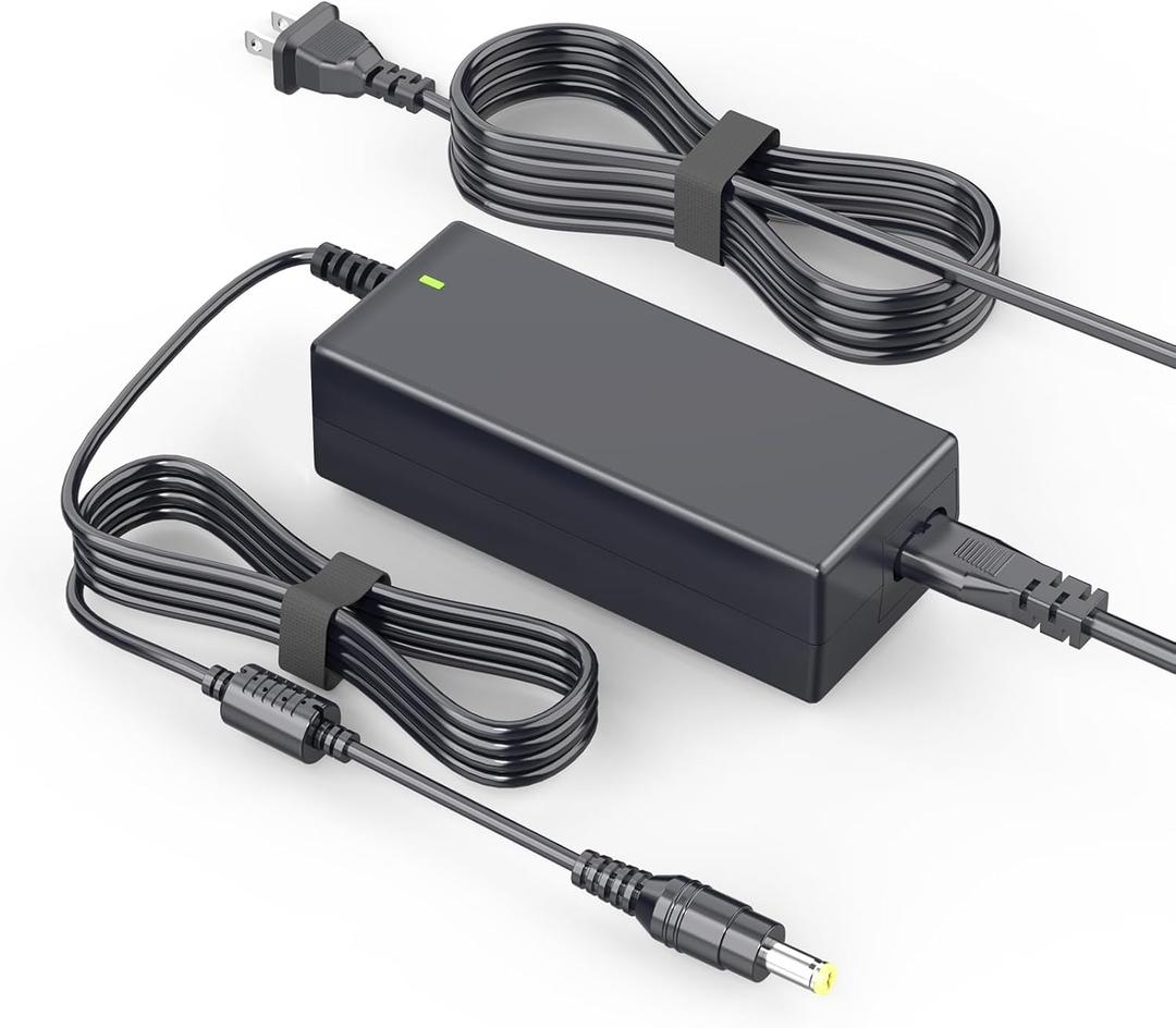 12V AC Power Cord Adapter for Sceptre Monitor, Sceptre EC Series Monitor 35" 32" 30" 27" 24" 22" 20" 19" 15" 13.5" E225W E205W E248W E278W E275W C305W C328W Screen LED LCD TV Power Supply Cord