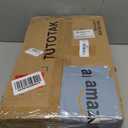 TUTOTAK Corner Shelf with LED Light, 6-Tier Corner Bookshelf for Small Space, Narrow Display Corner Shelf Stand with Storage Rack, for Living Room, Bedroom, Black BS05BK006L