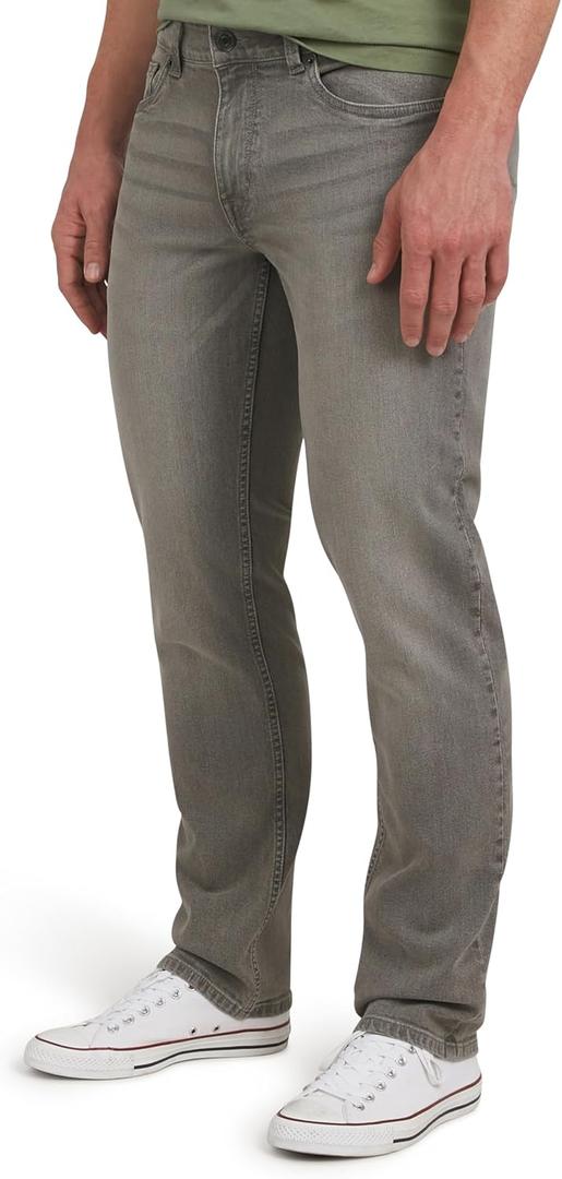 Quiksilver Men's 5 Pocket Straight Fit Stretch Waist Denim Jeans (36W x 32L, Grey Dawn)