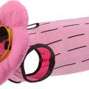 EMUST 2PCS Cat Recovery Suit, Cat Surgery Suit for Abdominal Wounds, Adjustable Flower Neck Cone Collar Soft, Cats Onesie After Surgery for 4-8lb(Pink, M)
