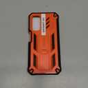 FNTCASE for Samsung Galaxy A14-5G Case: Dual-Layer Protective Textured Shockproof Rugged TPU Cover with Kickstand | Military Grade Drop Protection | Heavy Duty Cell Phone Protector - Orange