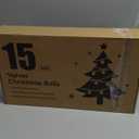 Brightown 15 Pcs Brown Velvet Christmas Balls, 3.15 Inch Velvet Ornaments for Christmas Tree, Christma Tree Flocked Ornaments Balls for Family Holiday Wedding Party Xmas Hanging Decoration