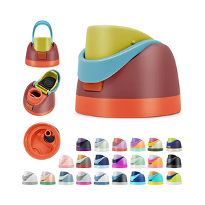 Replacement Lid Compatible with Owala FreeSip Water Bottle Leakproof Flip Top Cap Reusable Drinkware Accessory Fits 16oz 24oz 32oz 40oz Stainless Steel & 25oz Clear Tritan (Summer Sweetness)