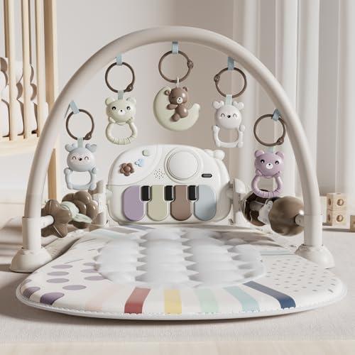 Amazon.com : Stactcute Baby Play Mat Baby Toys,Baby Gym Tummy Time Play Piano Activity Mat with 5 Infant Sensory Toys,Music & Light Infant Newborn Gifts for Babies Toddlers 0-3 6-9 11 12 Months. : Baby
